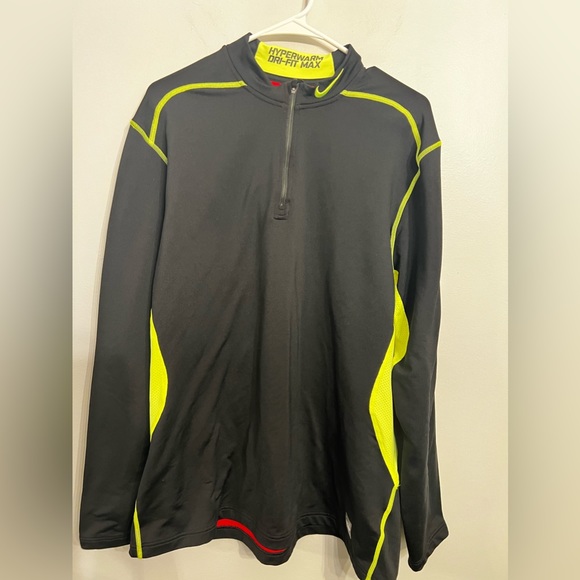 Nike Other - Men’s Nike Dri fit Fitted Pro Combat Hyperwarm Half Zip Running Pullover Top XXL